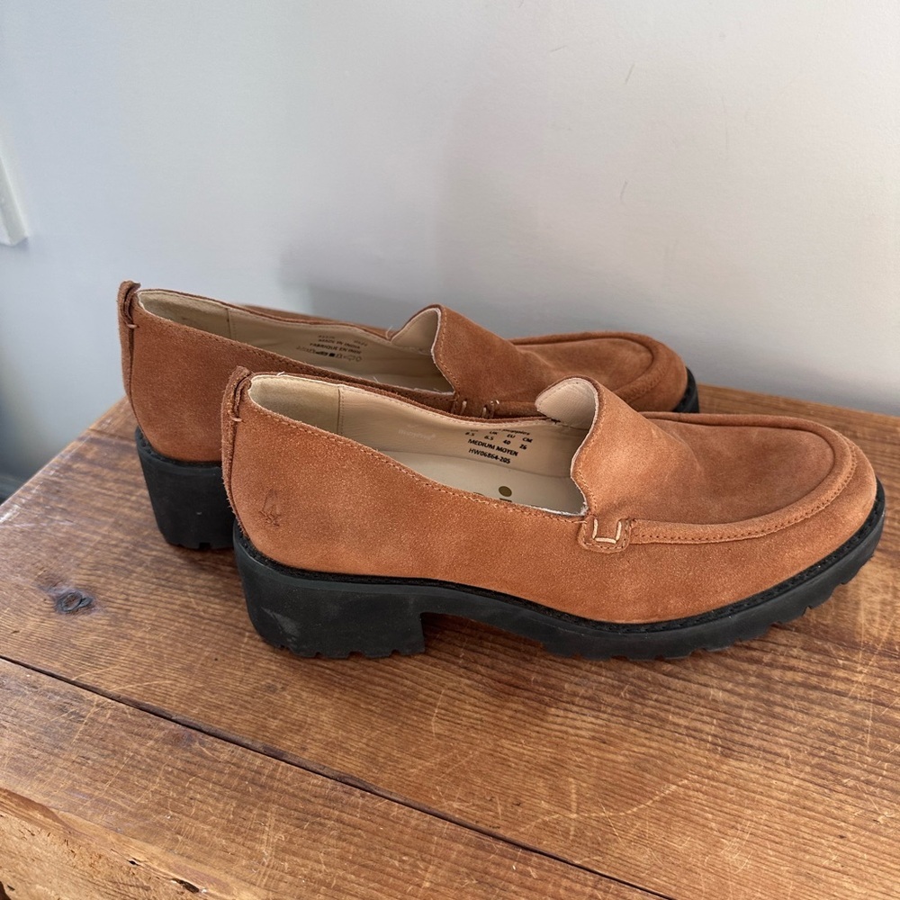 Hush Puppies Women’s Comfortable Brown Slip-On Loafers - Picture 4 of 8